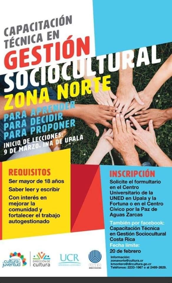 Capacitación técnica en Gestión Sociocultural