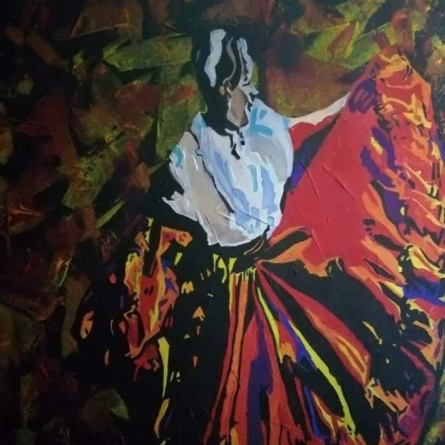 Bailando, artista Ingrid Sánchez
