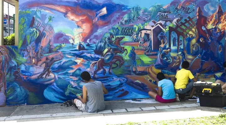 Puesta en escena del arte local en Esparza para fortalecer espacios de convivencia comunal
