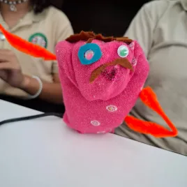 Titere de media rosado
