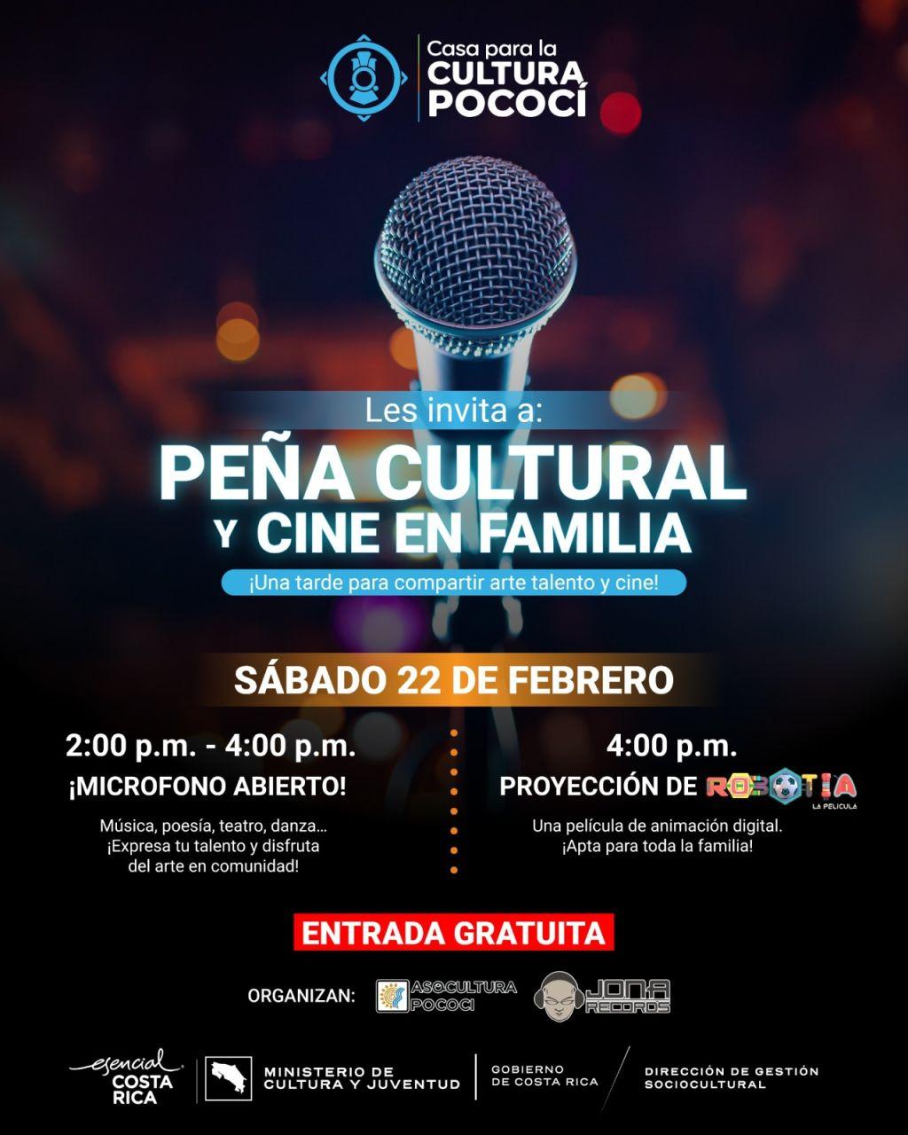 Peña cultural y cine en familia