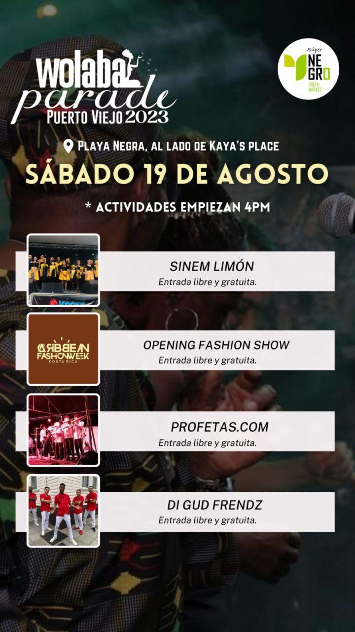 afiche con actividades del 19 de agosto
