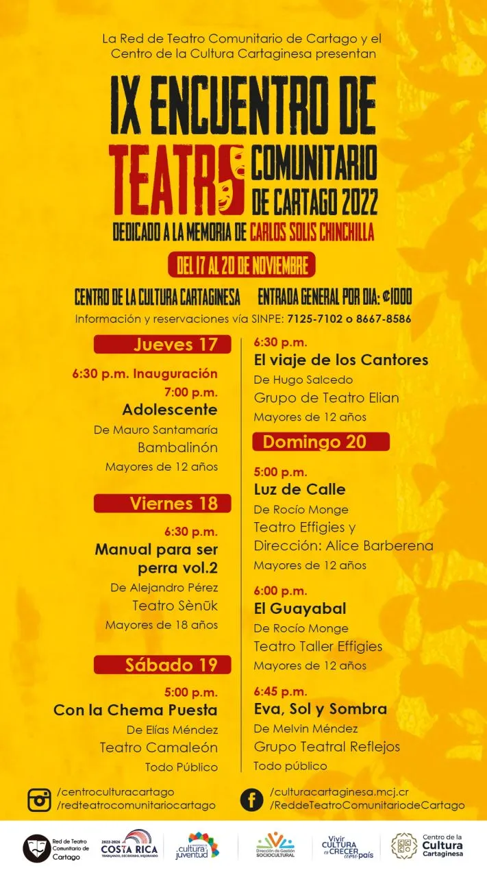 teatro comunitario 2022 programa