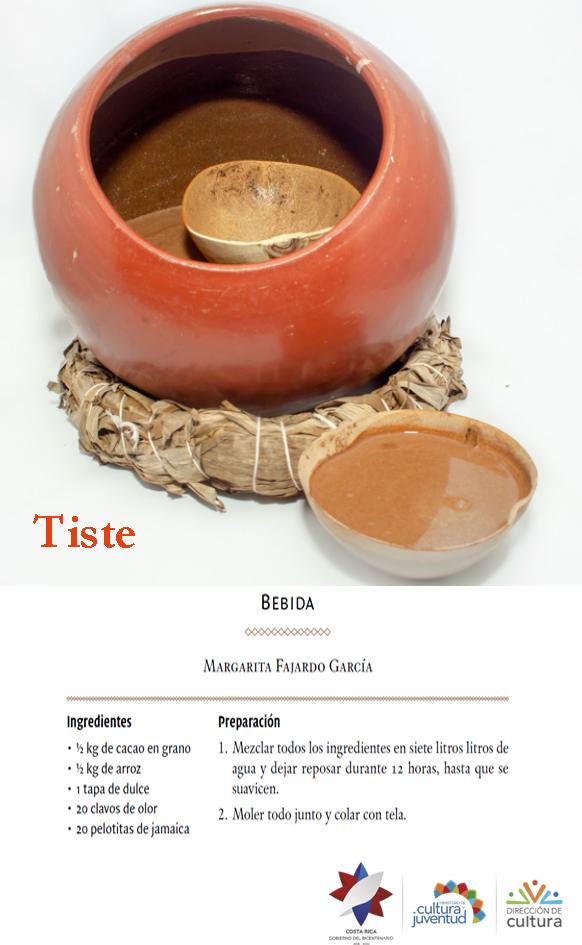 Tiste, es la refrescante receta de su bebida nicoyana